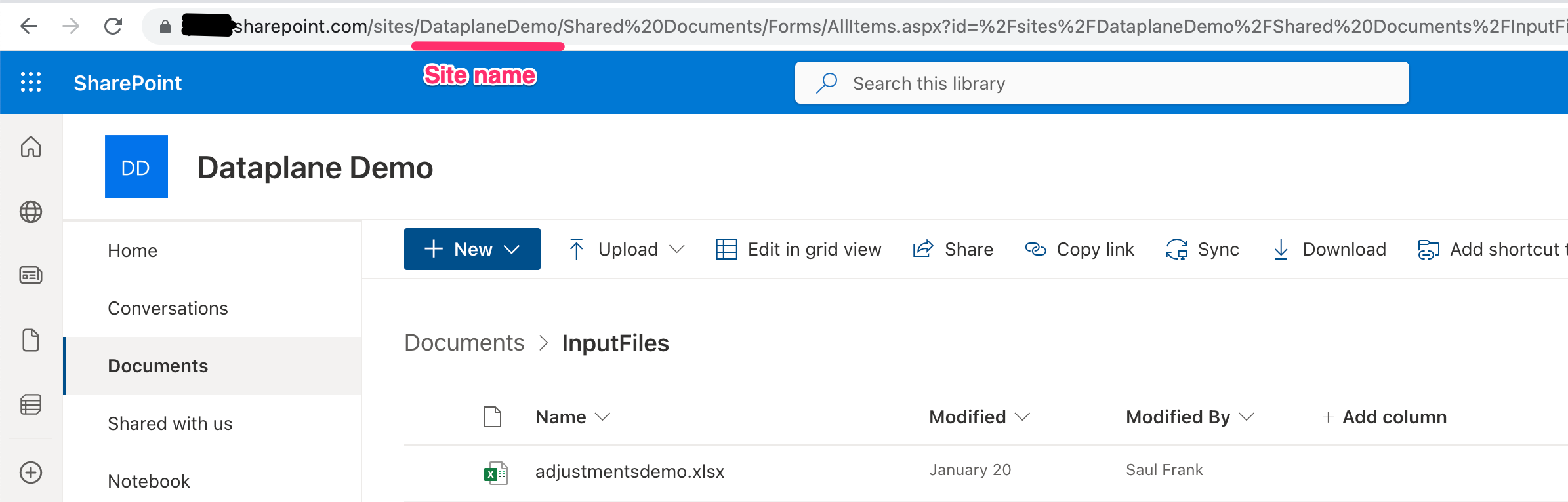 Where to find Sharepoint&#39;s site name